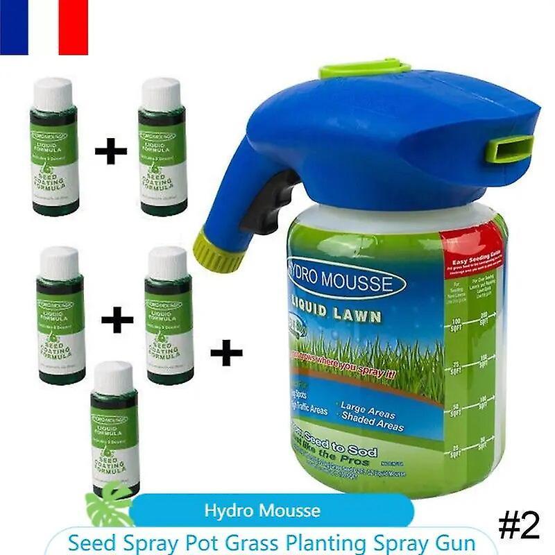 Ssylune Lawn Sprayer Seed Liquid Hydro Seeding System Mousse Household Grass Care Bdliv