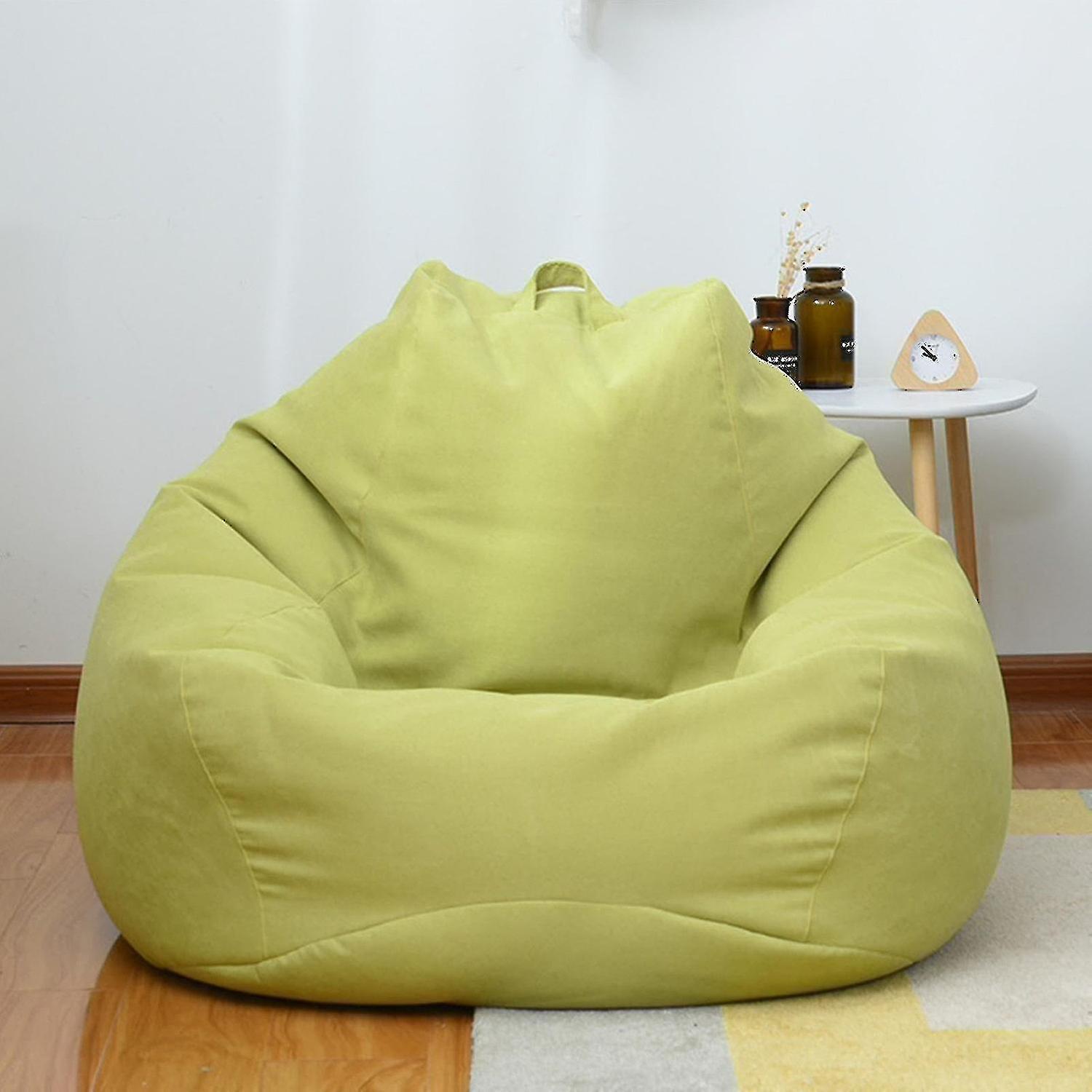 Guangzhou Yunlong Trading Co., New Extra Large Bean Bag Chairs Couch Sofa Cover Indoor Lazy Lounger For Adults Kids Price Green 90 * 110cm