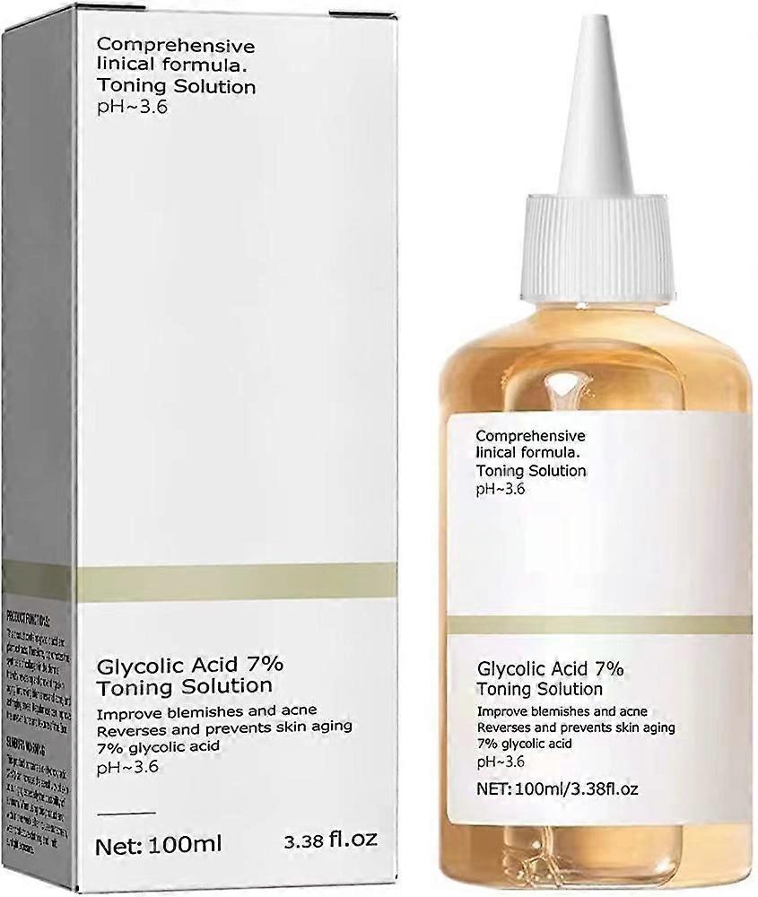 Aromujoy 100ml Glycolic Acid 7% Toning Solution For Acne Scars Anti-ageing