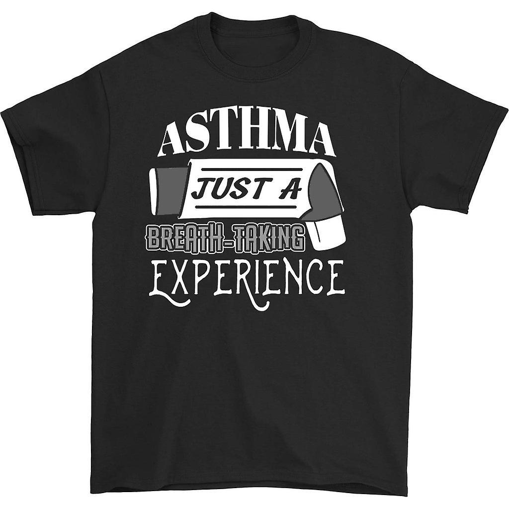 HISHARK Asthma just a breath-taking experience t-shirt Black XL