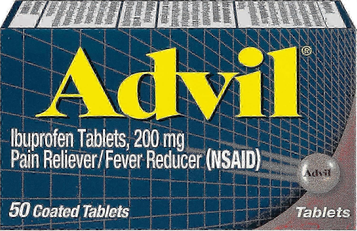 Advil Pain Reliever/fever Reducer Coated, Tablets, 50 Ea