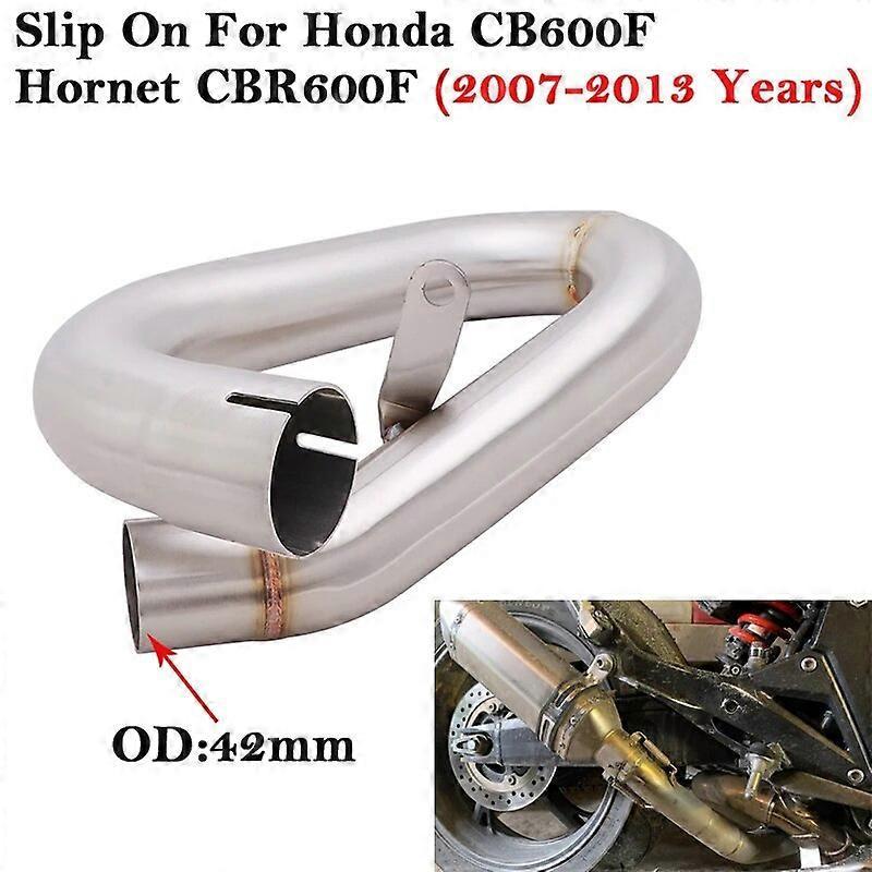 Jimonzi Slip On For Honda CB600F Hornet 600 CB CBR600F 2007 - 2013 Motorcycle Exhaust Escape Moto Modified Delete Catalyst Mid Link Pipe stainless ...