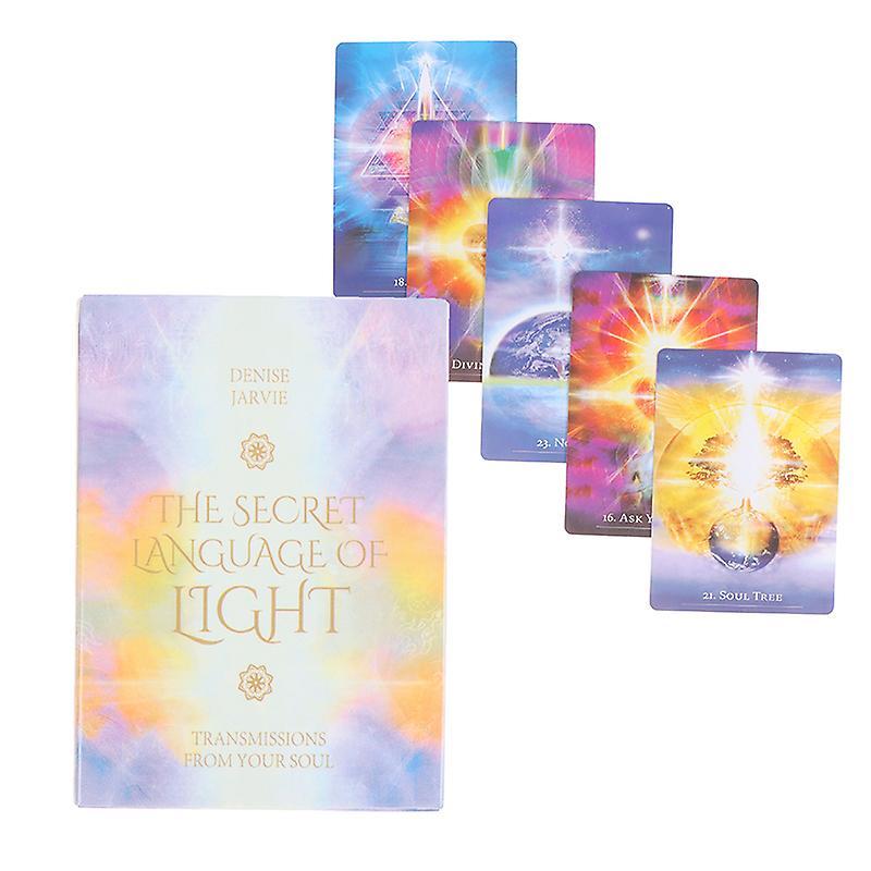 Unbrand The Secret Language Of Light Oracle Card Tarot Prophecy Divination Board Game Colorful one size