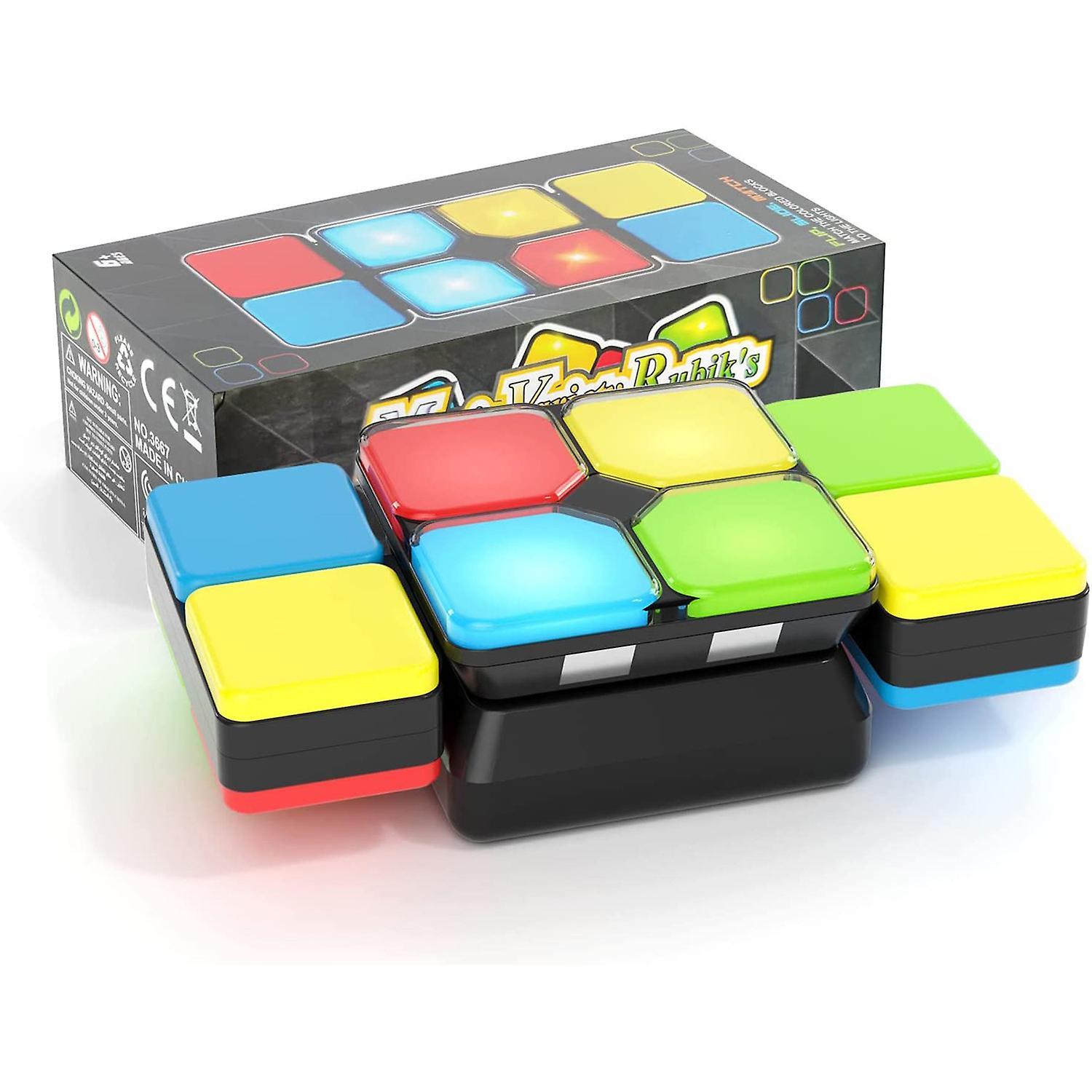 Manchalk Kids Magic Cube Logic Puzzle Game 4 Modes Electronic Music Magic Cube Intelligence Development Toy Gift