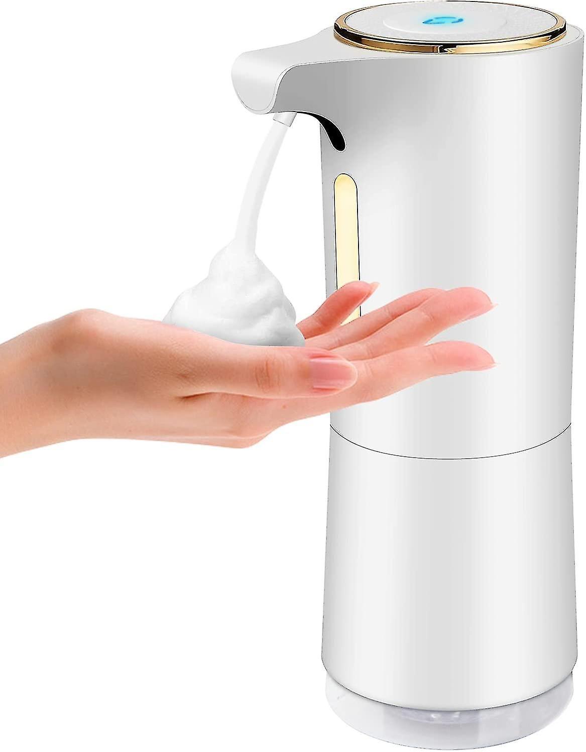 Tianzun Automatic Soap Dispenser, 300 Ml No Touch Electric Soap Dispenser Foam, Rechargeable Soap Dispenser For Bathroom White