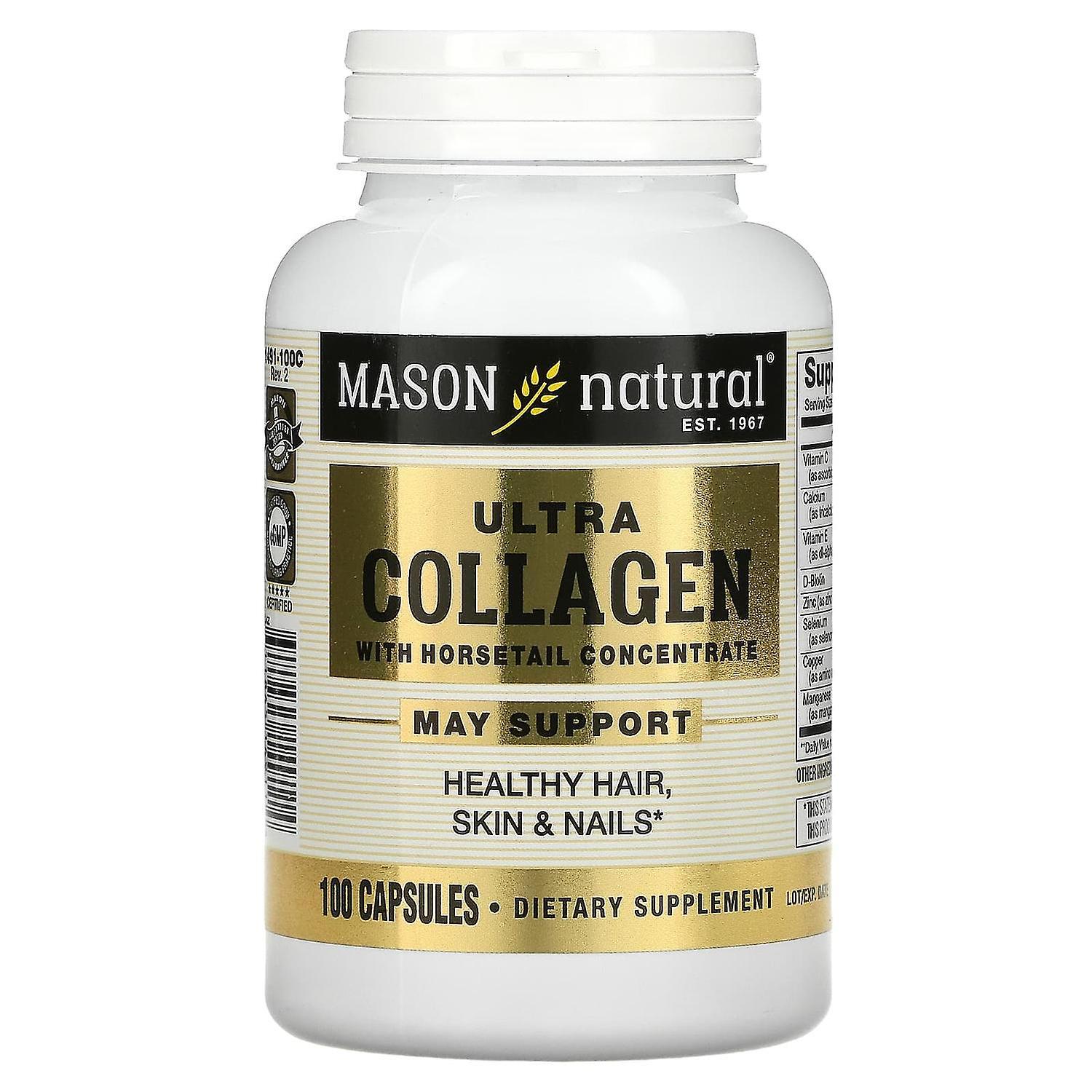 Mason Natural, Ultra Collagen With Horsetail Concentrate, 100 Capsules