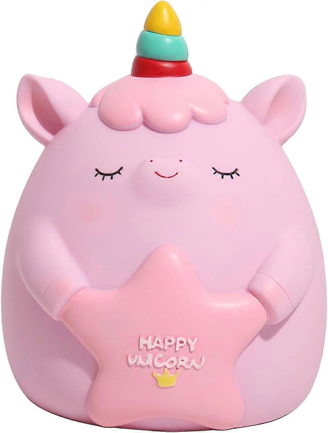 Heyone Cute Piggy Bank Girls Kids, Unicorns Gifts for Girls,Girl Toys for 5 6 7 8 9 10 Year Old, Girl Gifts on Birthday Christmas, Pink