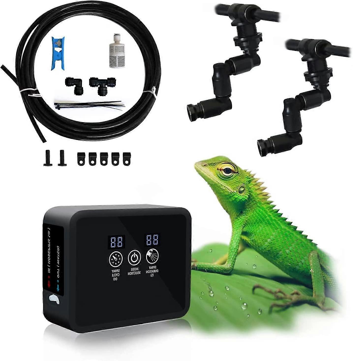 Asiv Intelligent Reptile Misting System, Automatic Terrarium Misting System, Rainforest Misting System, Indoor Plant Watering System