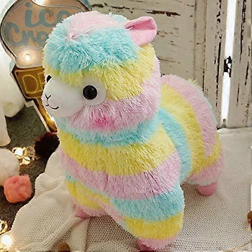 Tinor Soft Llama Stuffed Animal Toy - Rainbow Llamacorn Alpaca Plush Animals Toy Cute Llama Doll Rainbow Alpaca Doll Birthday Gift (25cm)