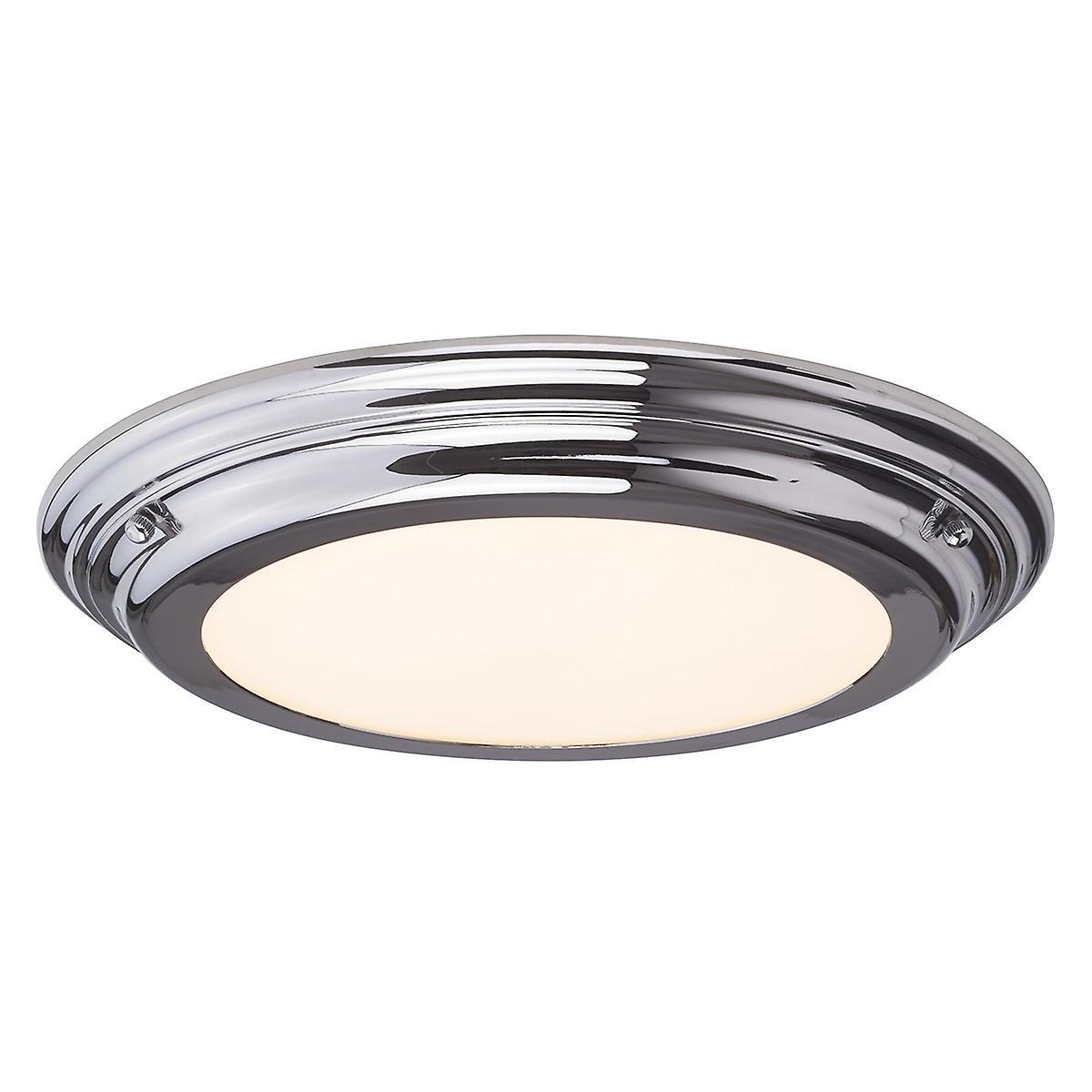 Welland LED 3 Light SemiFlush Graphite