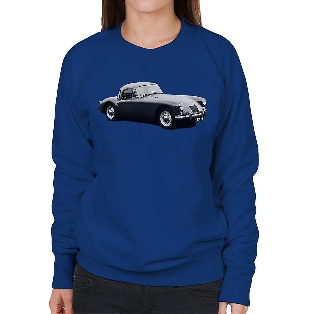 MG Side View British Motor Heritage Women's Sweatshirt Royal Blue X-Large