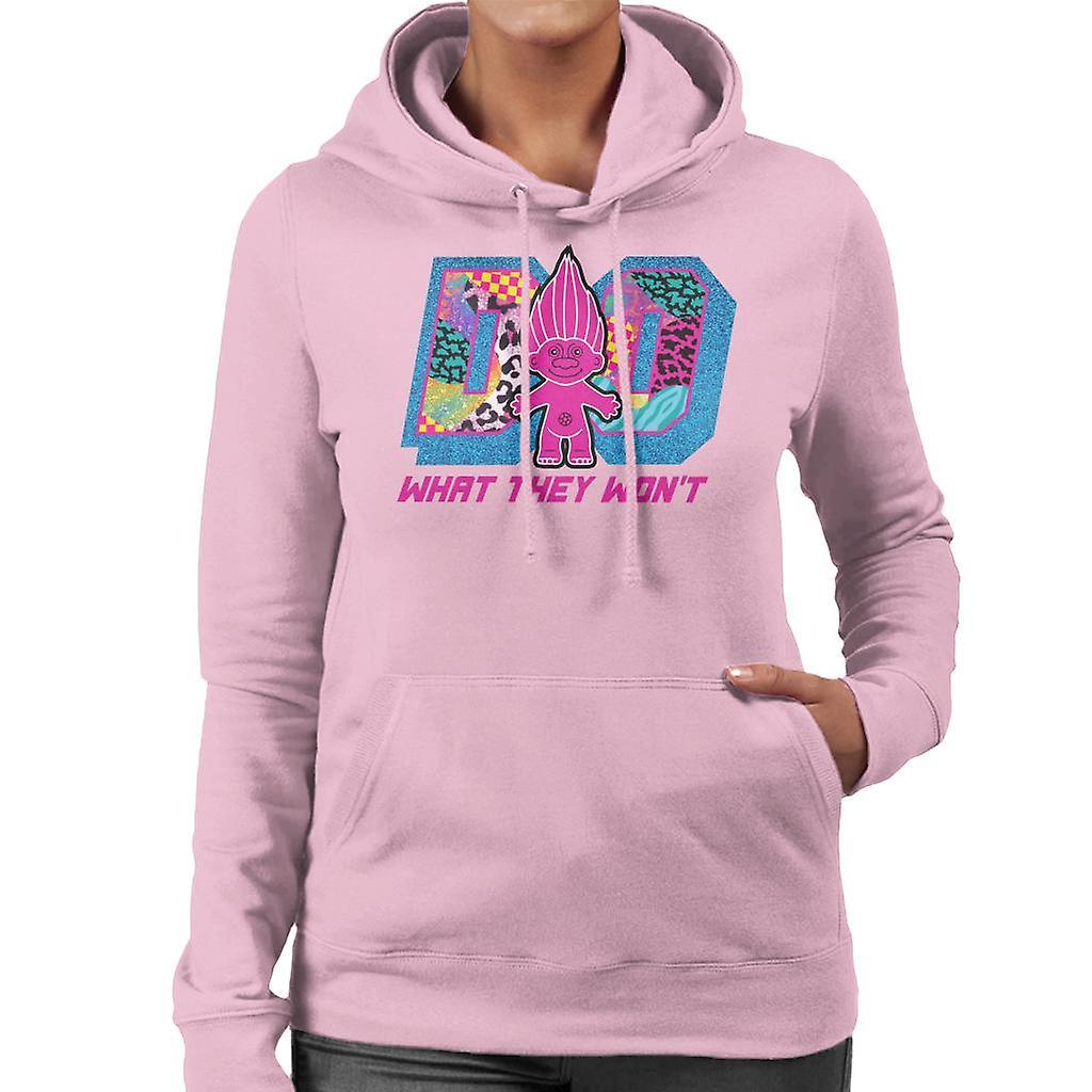 Trolls Do What They Wont Cosmic Shine Women's Hooded Sweatshirt Light Pink XX-Large