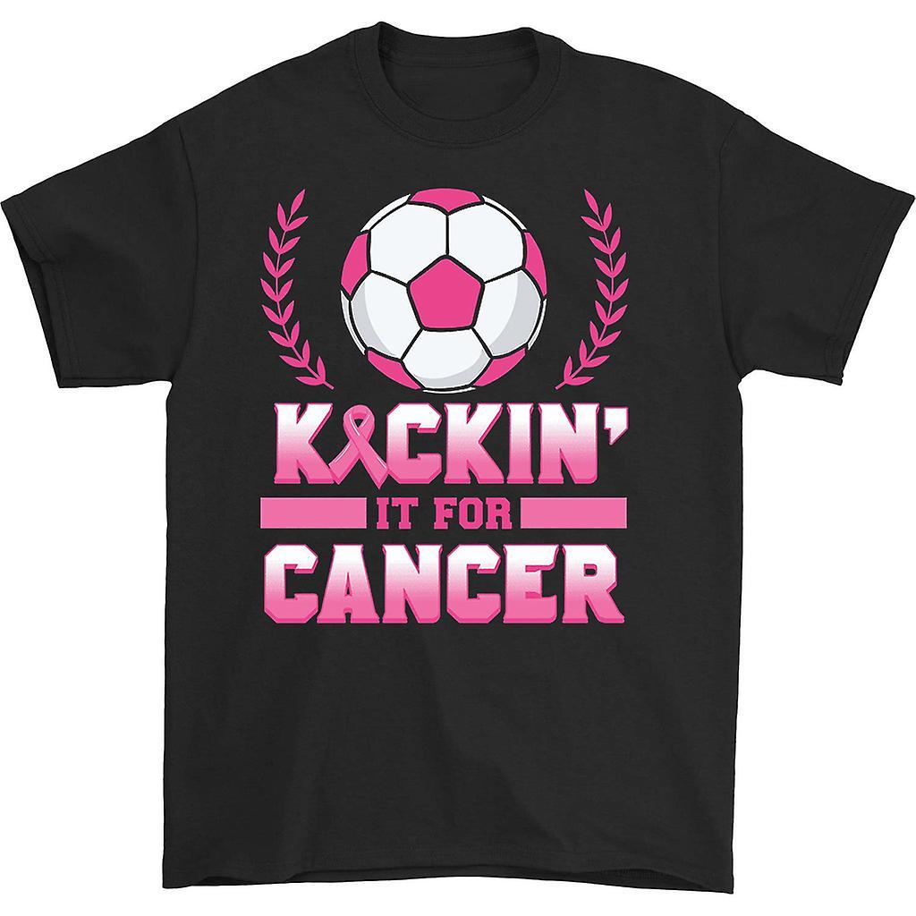 HISHARK Kickin' it for cancer t-shirt black M