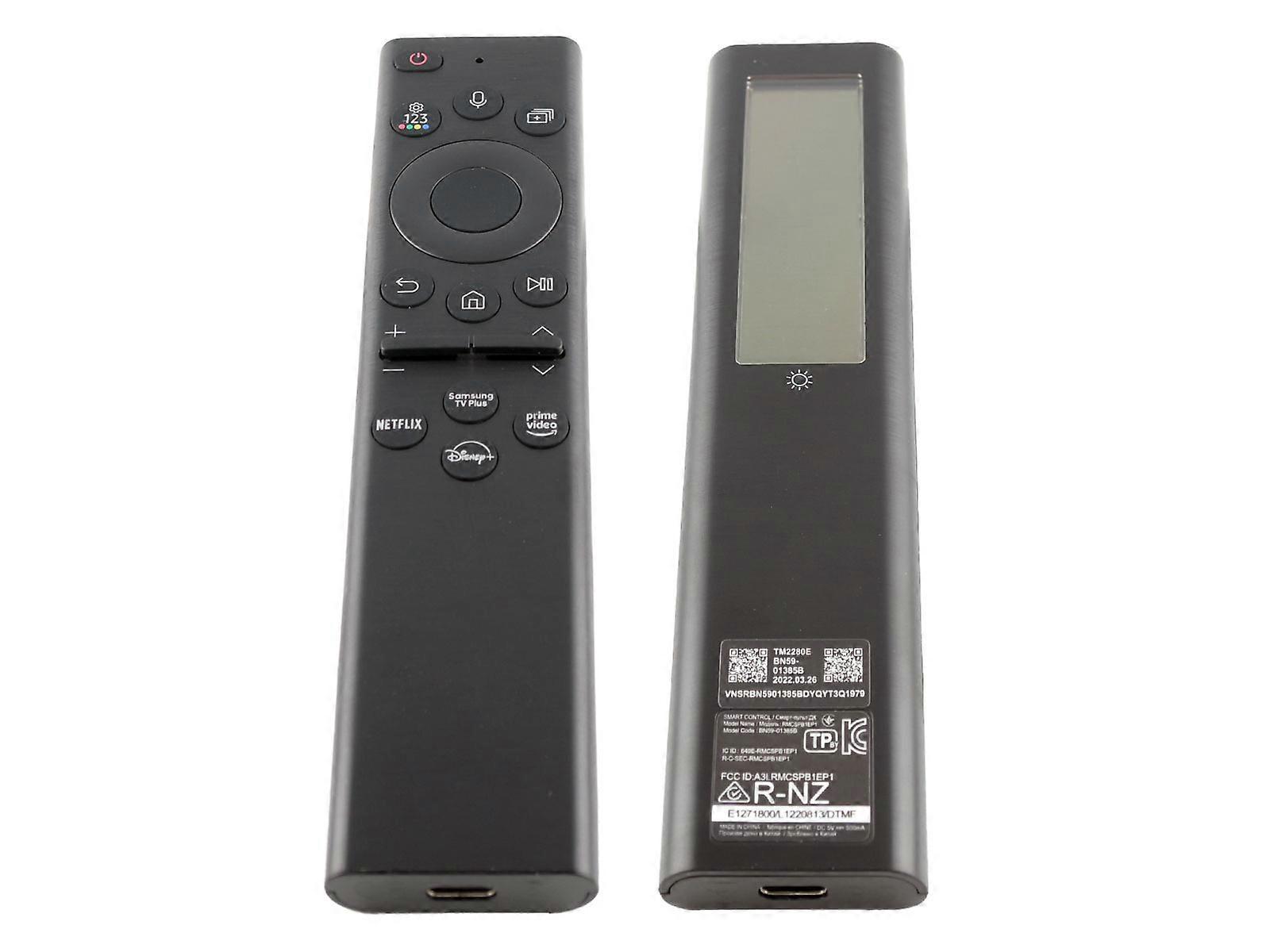 Azurano Remote Control for SAMSUNG BN59-01385B BN5901385B TM2280E - USB C / Eco Solar / Voice Remote Control - GQ43QN90 GQ43QN92 GQ43QN93 GQ43QN94 ...