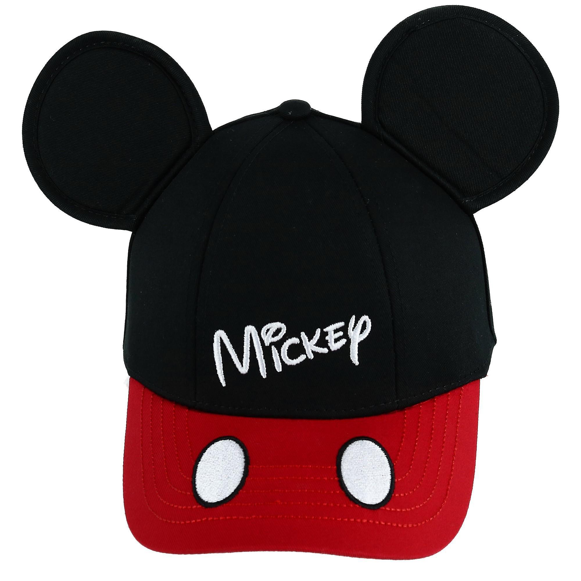 Jerry Leigh Disney Kids' Mickey Mouse Baseball Cap with 3D Ears Black one size