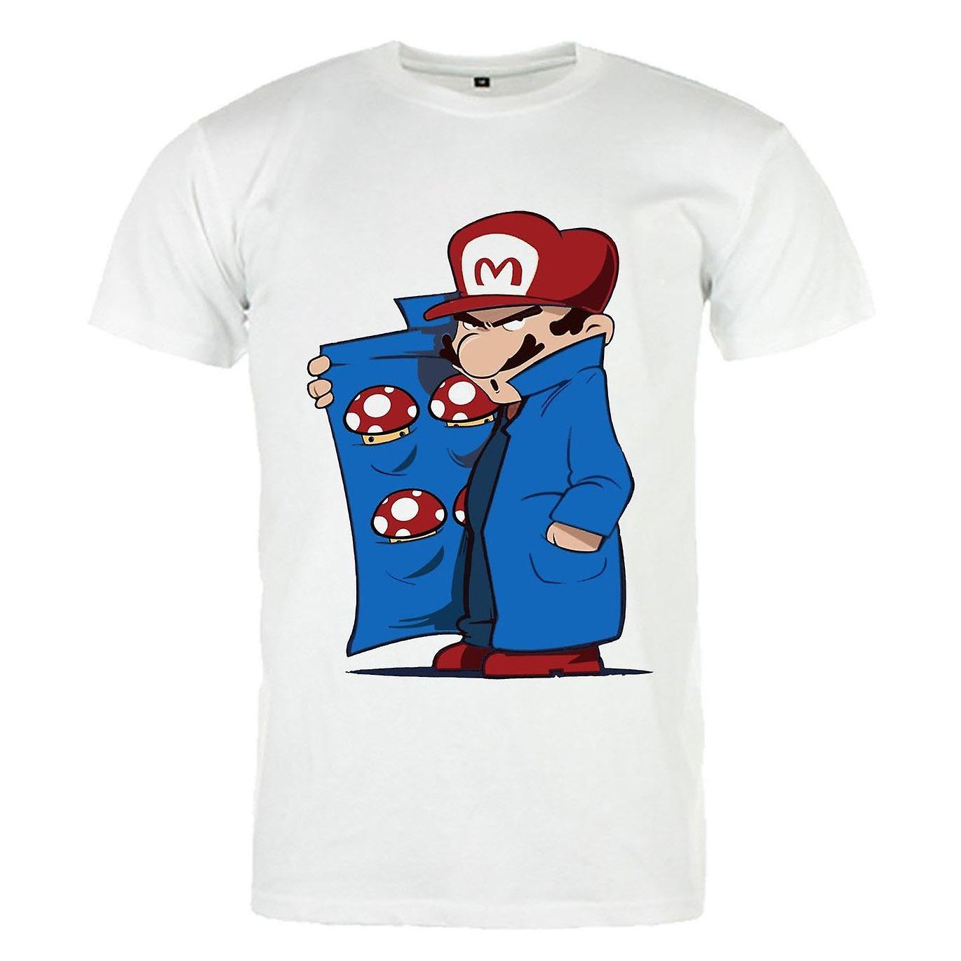 RockShark T-Shirt Blanc Unisex Mario Dealer White XXL