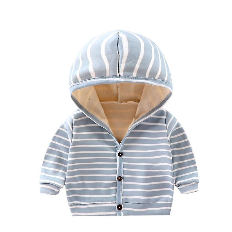 Slowmoose Baby Spring, Autumn Striped Clothes, Long Sleeves Coat Tops, Jacket 24M / WT0025-Light Green3