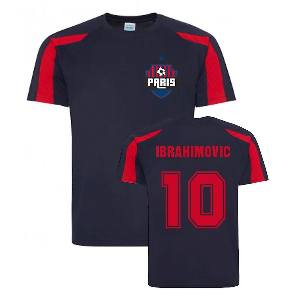 UKSoccerShop Zlatan Ibrahimovic Paris Sports Training Jersey (Navy) XXL (50-52 inch)