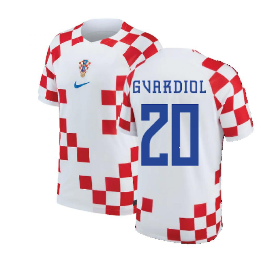 Nike 2022-2023 Croatia Home Shirt (GVARDIOL 20) Red S