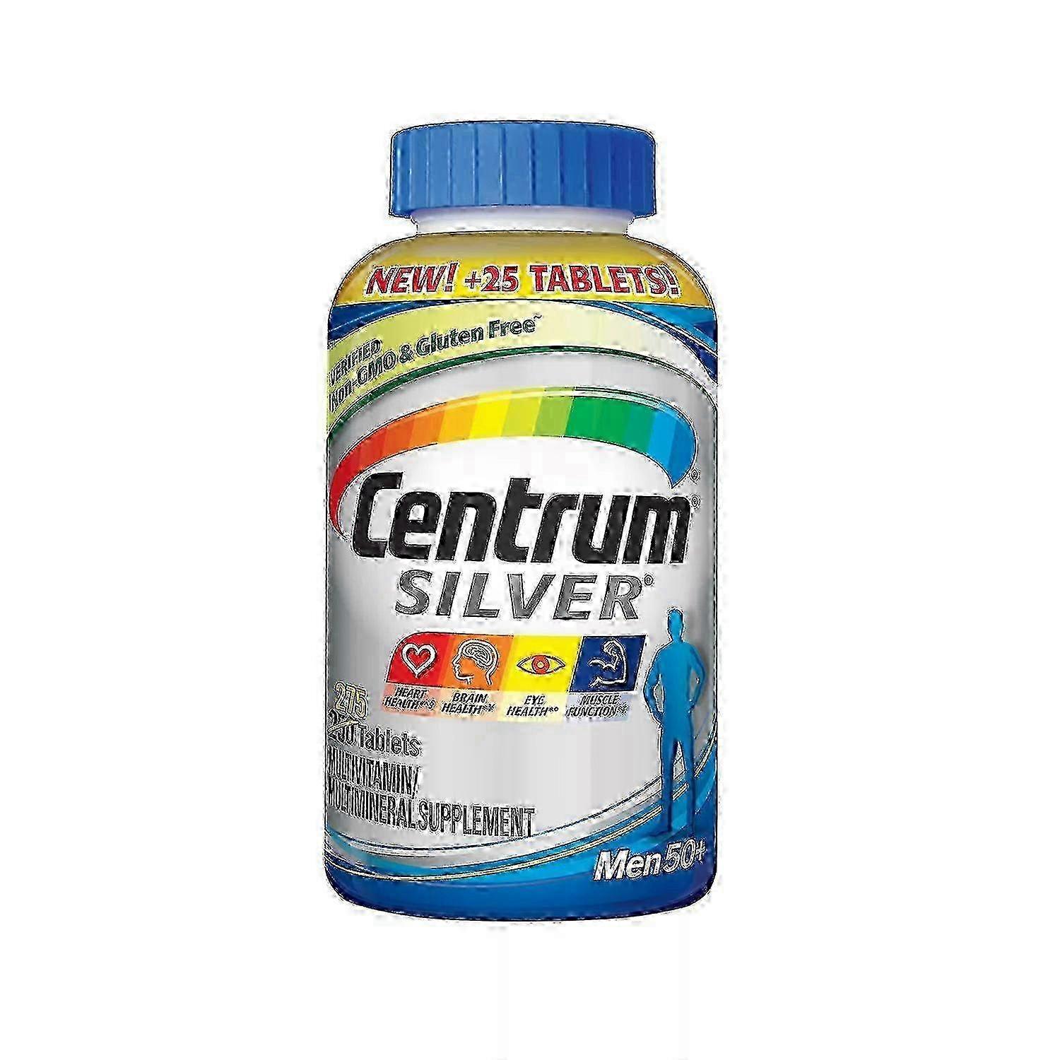 Centrum Silver Men Multivitamin Tablets, Age 50 And Older, 275 Ea