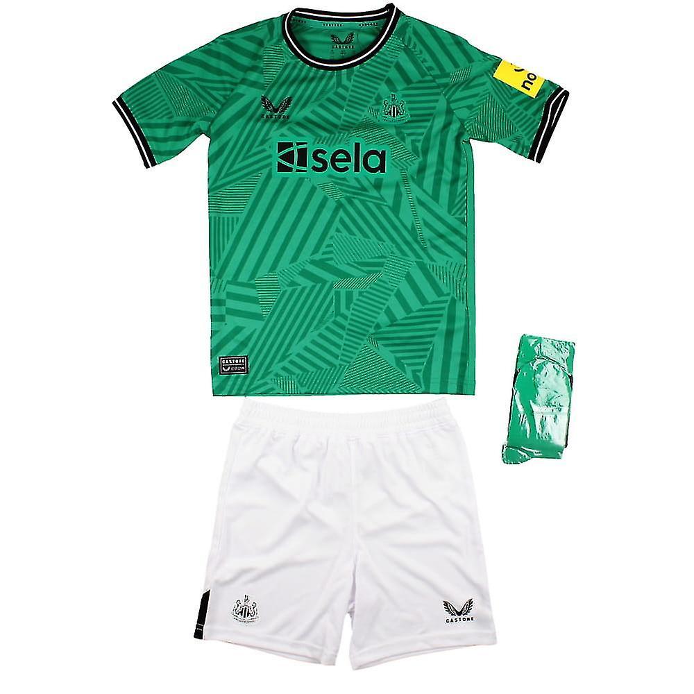 Castore 2023-2024 Newcastle United Away Mini Kit Green 3-4YR