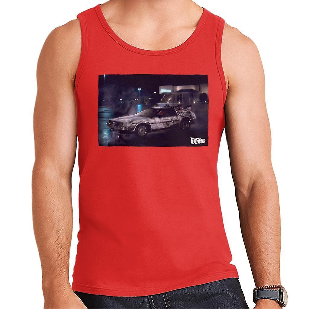 Back to the Future Delorean Cinematic Design Men's Vest Red Small