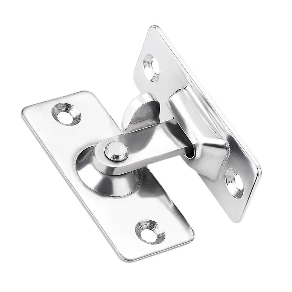 Slowmoose 90 Degree Solid Door Latch Bolt - 304 Stainless Steel Lock Silver