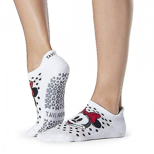 Tavi Noir Womens/Ladies Savvy Polka Dot Minnie Mouse Disney Liner Socks White M