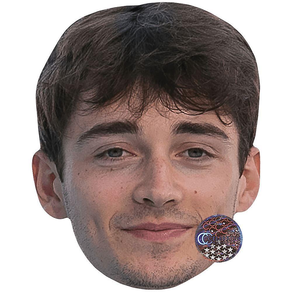 Celebrity Cutouts Charles Leclerc (Brown Hair) Celebrity Mask, Flat Card Face