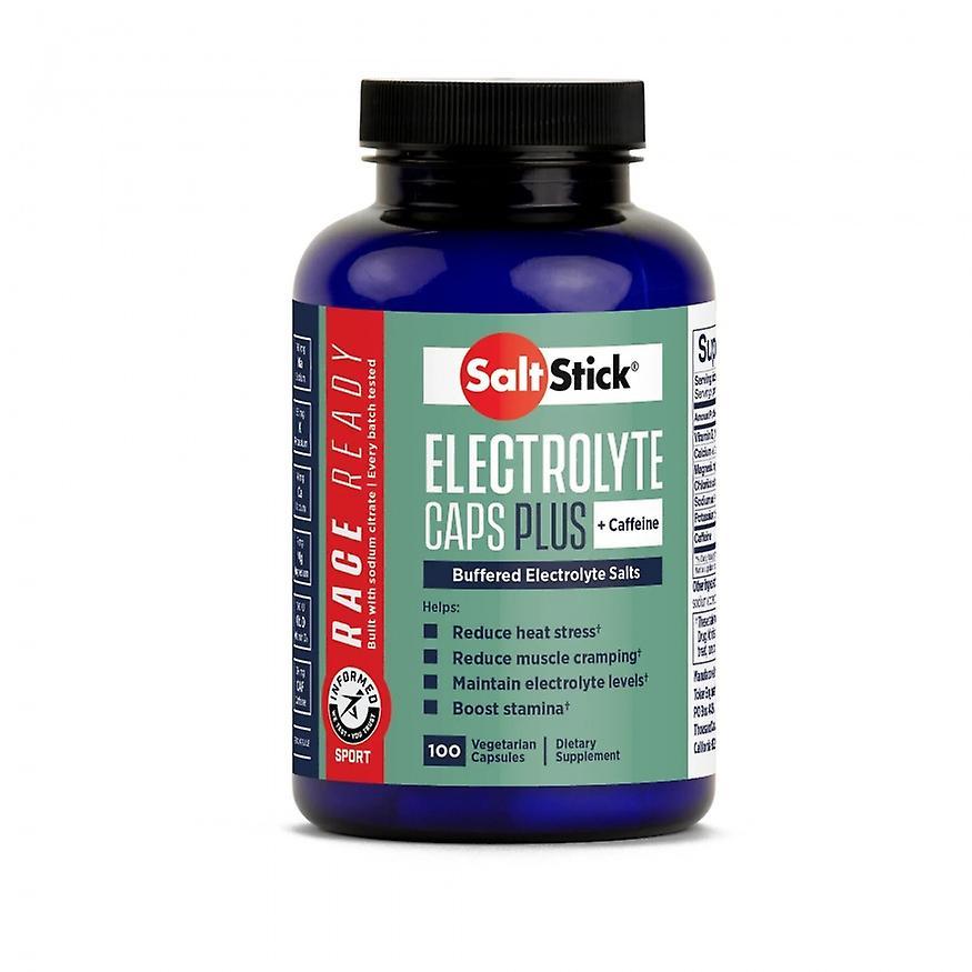 Saltstick Electrolyte Caps Plus Caffeine | 100 Caps Per Bottle