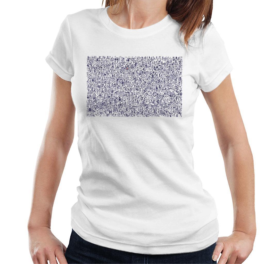 Wheres Wally Where's Wally Hiding In A Crowd Women's T-Shirt White Small