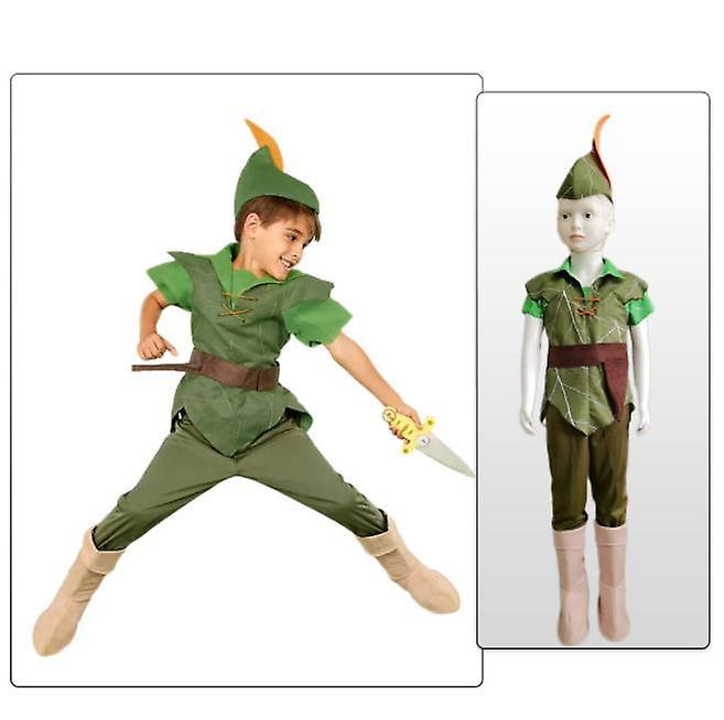 Ruitong Little Adventures Child Peter Pan Costume green M