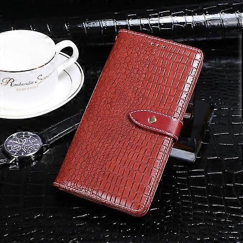 Goodcase For Huawei Y6s Idewei Crocodile Texture Horizontal Flip Leather Phone Case Red