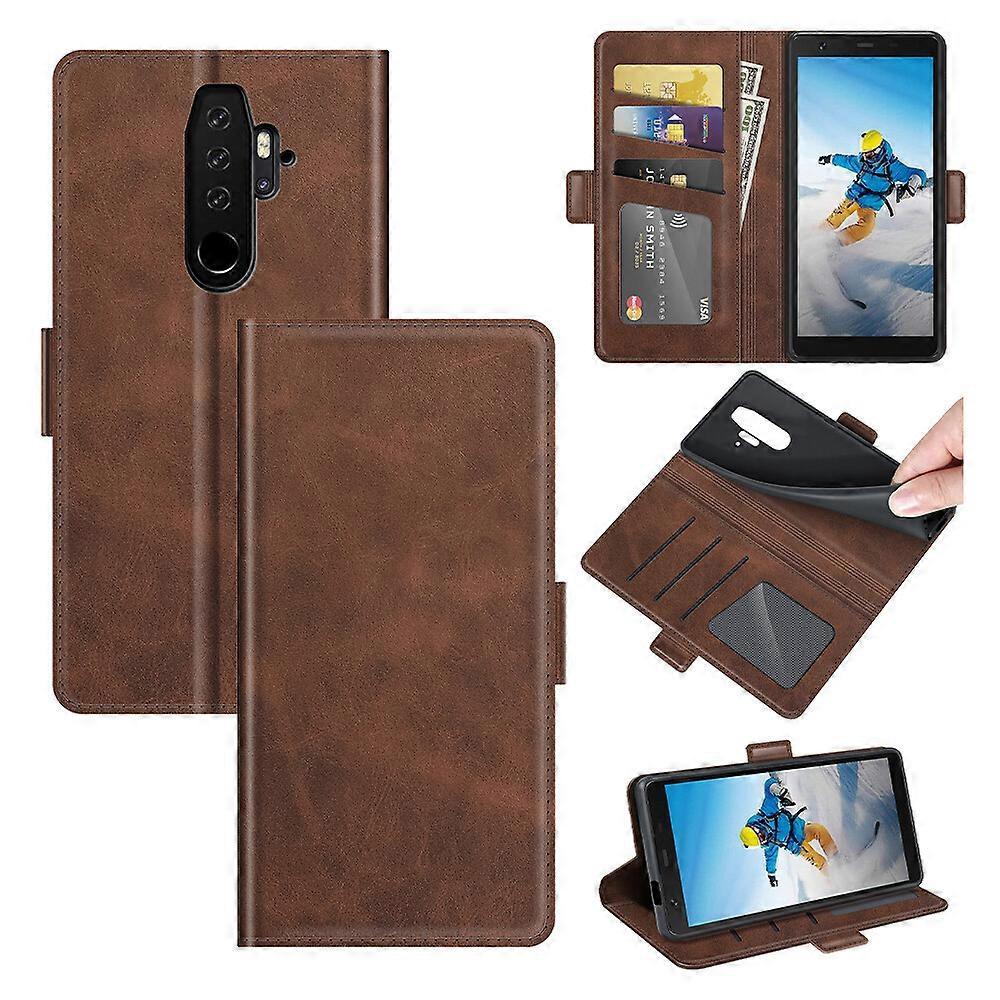 Gangxun Case for Blackview BV6300 Pro Wallet Magnetic Leather Cover Compatible with Blackview BV6300 Pro Brown