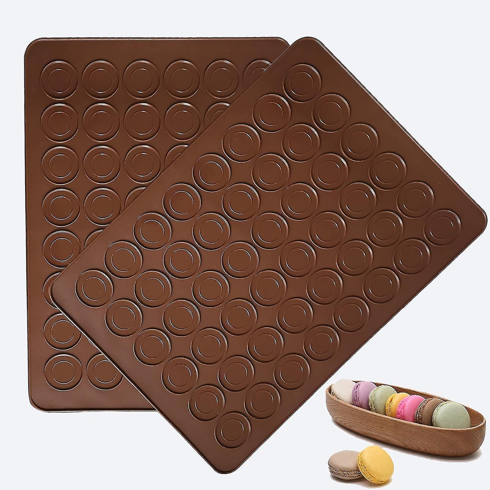 Tinor Silicone Baking Mats, Non-stick Macaron Baking Mats, Bpa Free Macaron Baking Sheet, Macaron - Pack Of 2