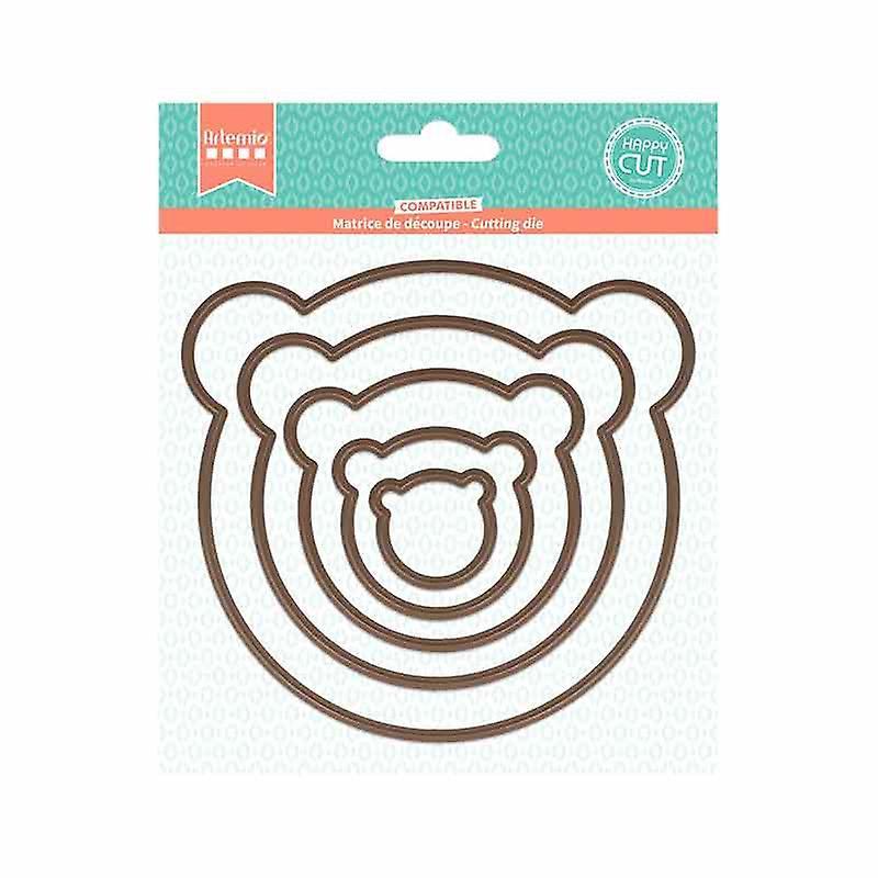 Artemio Set Cut Matriers - Bear Head 13,5 x 12 cm