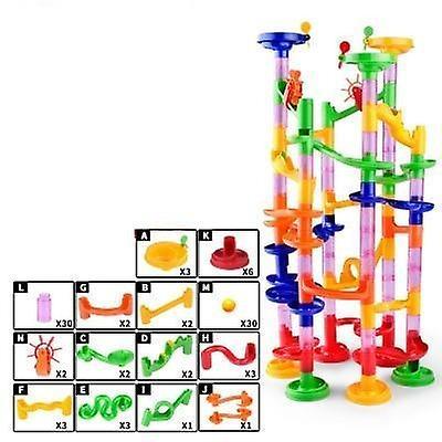 Slowmoose Marble Race Run Maze Balls, Track Building Blocks  Construction Toy 91pcs no box