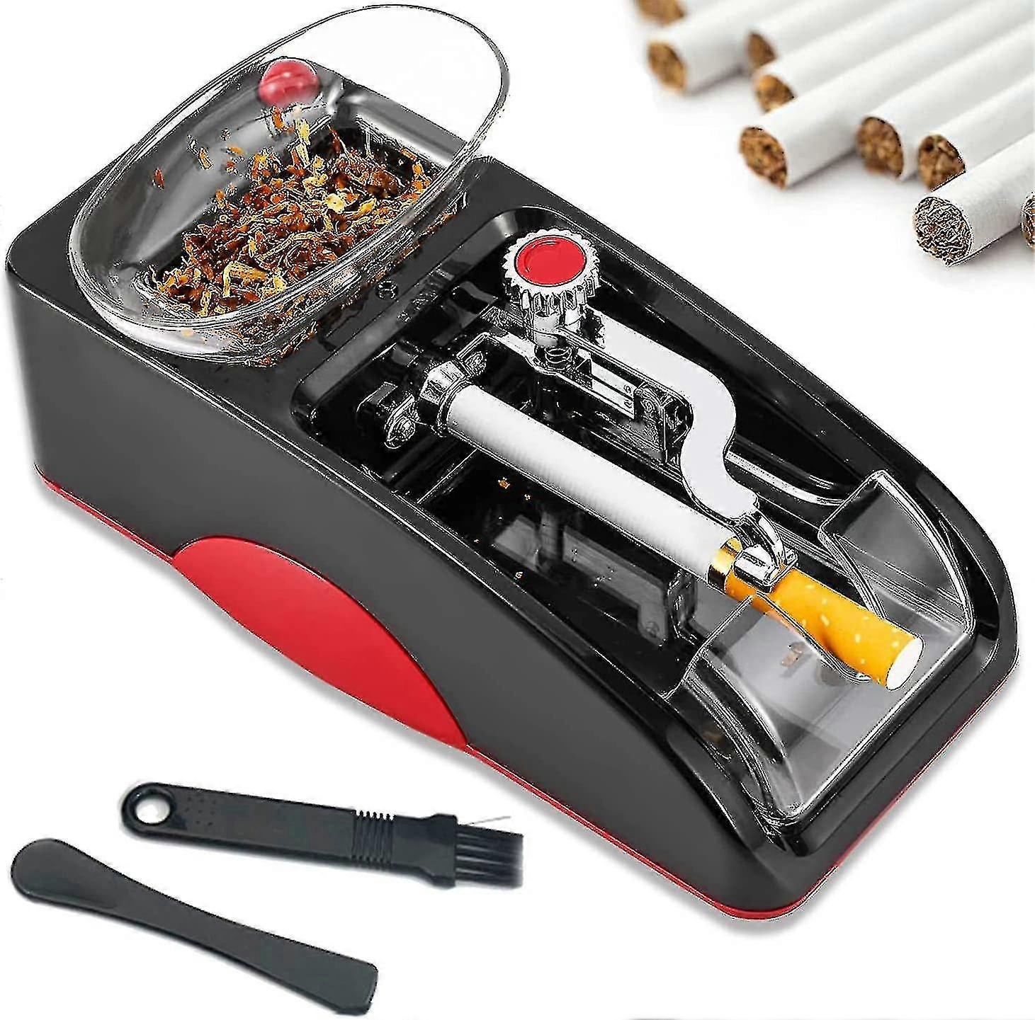 Joyy Electric Cigarette Rolling Machine Automatic Cigarette Tobacco Maker Electric Automatic Injector For Tobacco Red