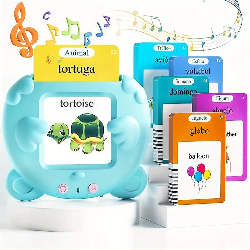 Get It Spanish And English Speaking Flash Cards For Toddlers, 510 Sight Words Bilingual Learning Toy For Kids, Sensory Speech Toy, Spanish Pocket V...