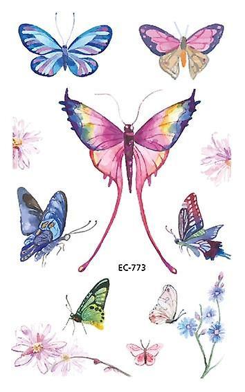 Slowmoose Waterproof, Temporary Tattoos Cartoon - Butterfly Tattoo Sticker For Birthday / EC-773