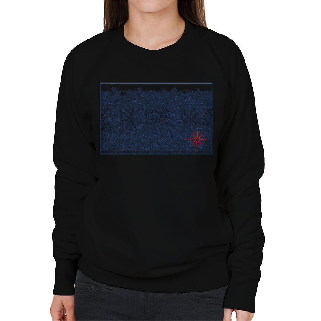 Wheres Wally Where's Wally Below The Sea Women's Sweatshirt Black Small