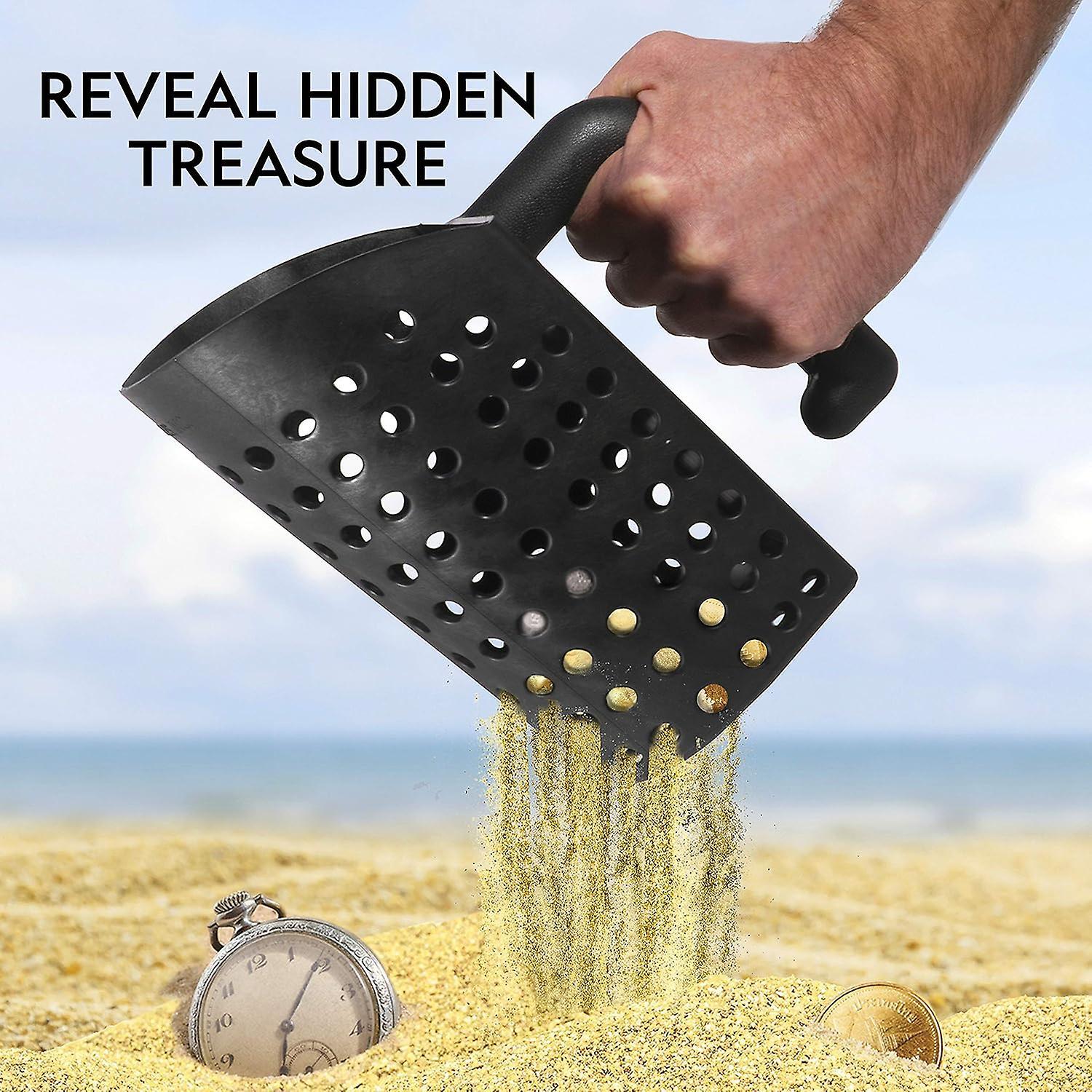 Sjjyv NATIONAL GEOGRAPHIC Metal Detector Accessories  Includes Sand Scoop for Metal Detecting and Metal Detector Shovel, Use as Sand Sifter for the...