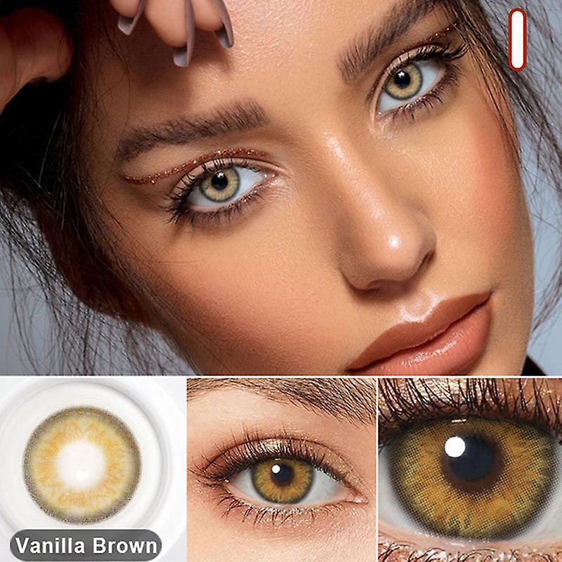 Unbrand Multicolored Lenses Contact Lenses Colored Contacts Green Color Contact Lenses Brown