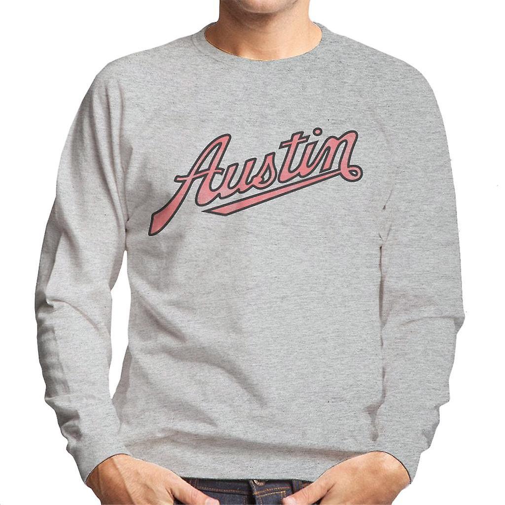 Austin Vintage Logo British Motor Heritage Men's Sweatshirt Heather Grey XX-Large