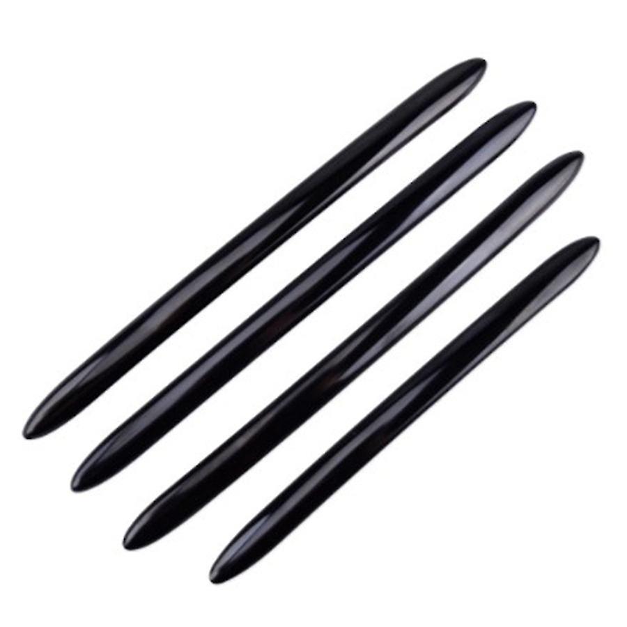 Jjgiv 4pcs For Bmw 5 Series F10 F18 F11 2011-2017 Black Door Handle Cover