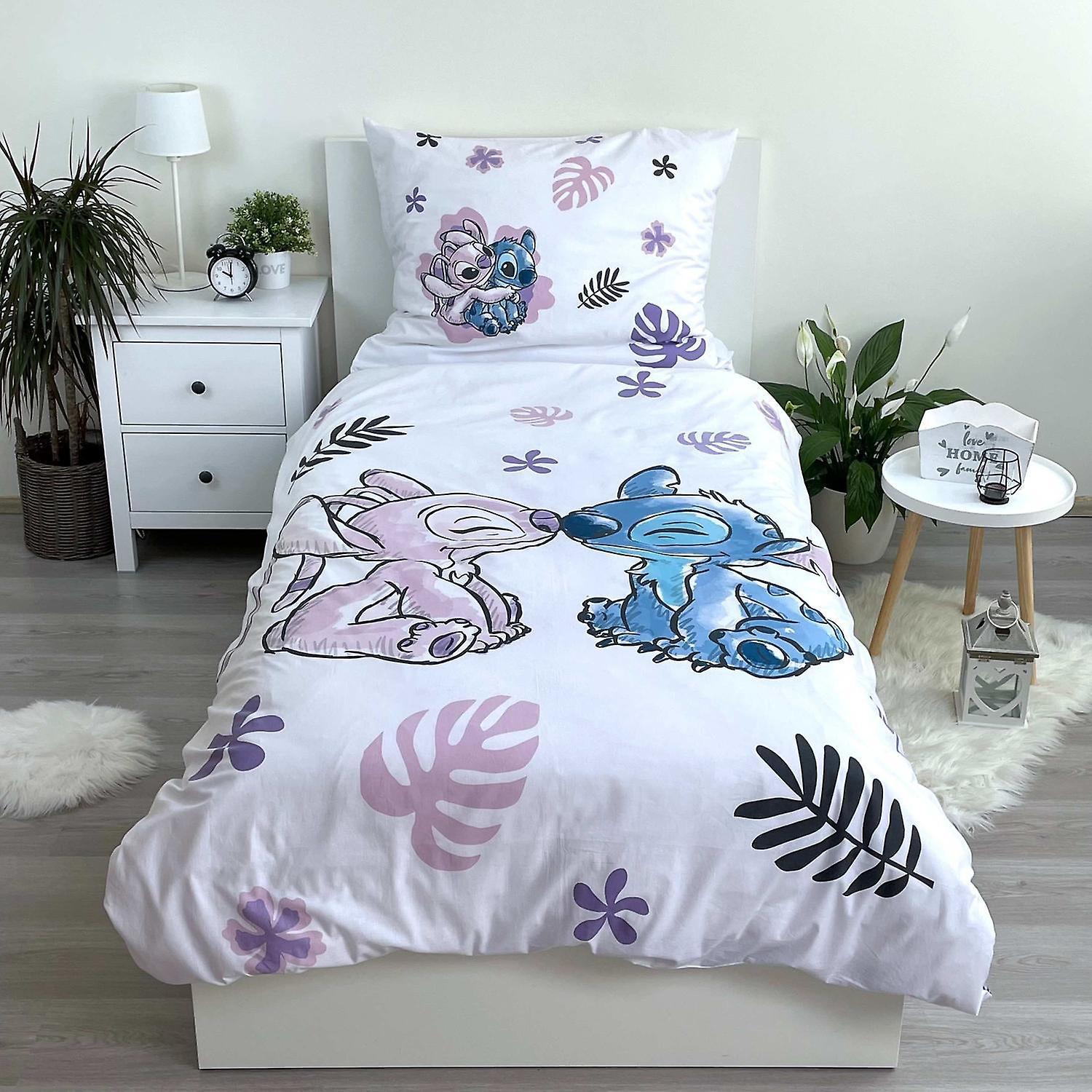 Disney Lilo & Stitch STITCH & ANGEL Duvet Set Bed Set 140x200+70x90cm