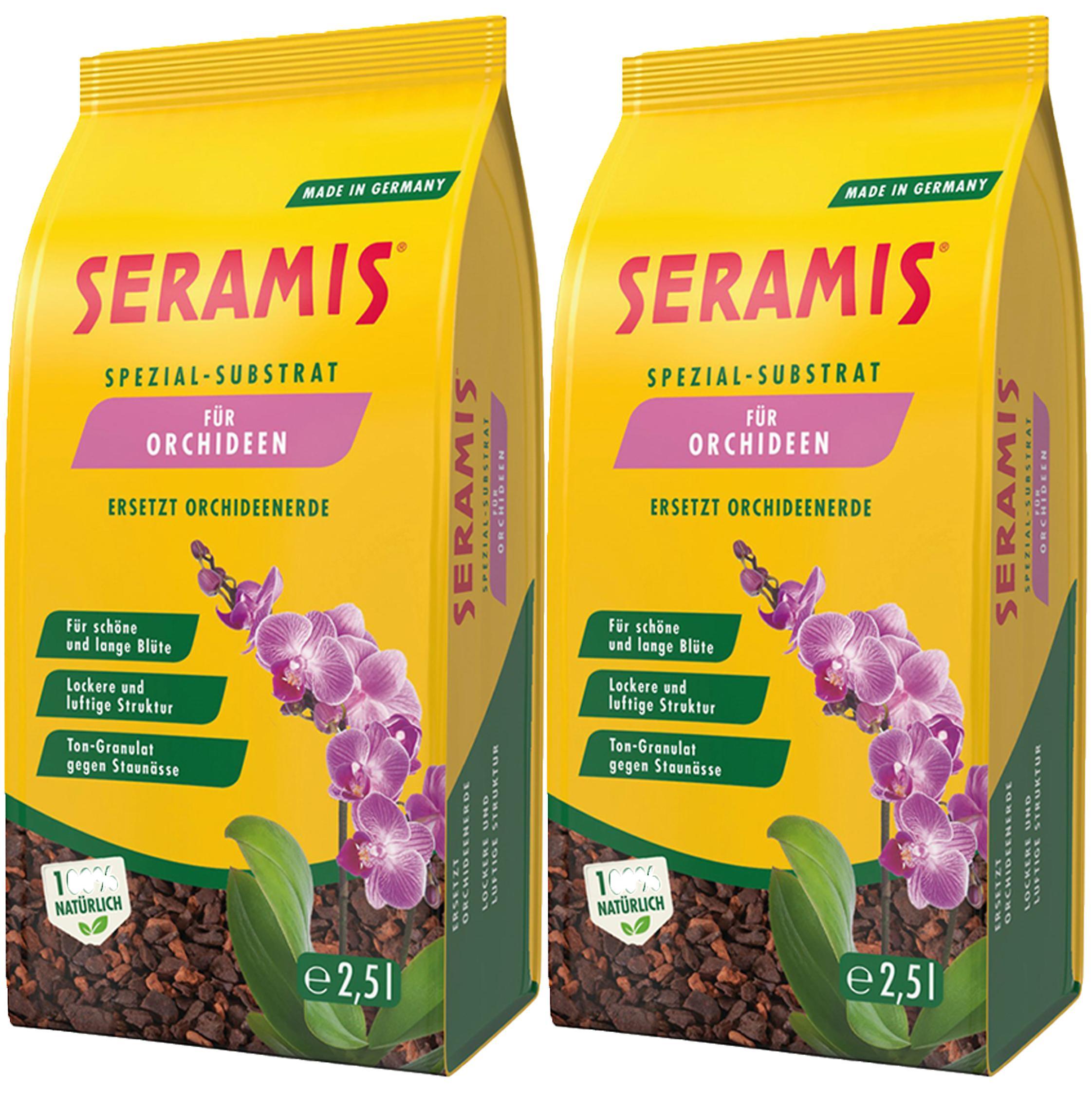 2 x SERAMIS® special substrate for orchids, 2.5 litres