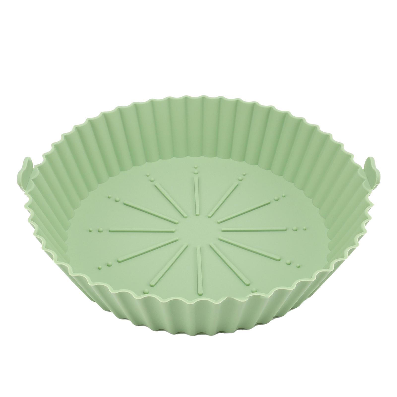 Reheyre Silicone Bakeware Microwave Round Shape Baking Pan Kitchen Tools Green Middle