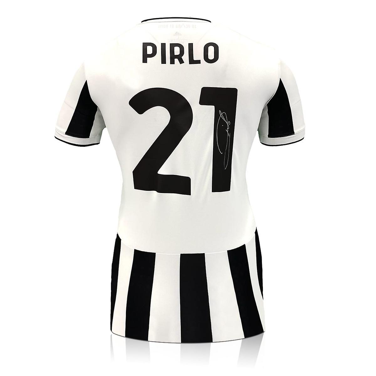 Exclusive Memorabilia Andrea Pirlo Signed Juventus 2021-22 Football Shirt