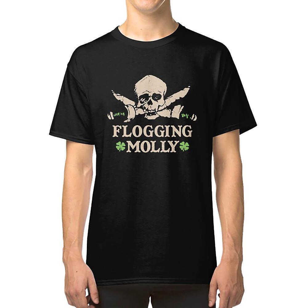 RockShark Flogging Molly Celtic punk band T-shirt black L